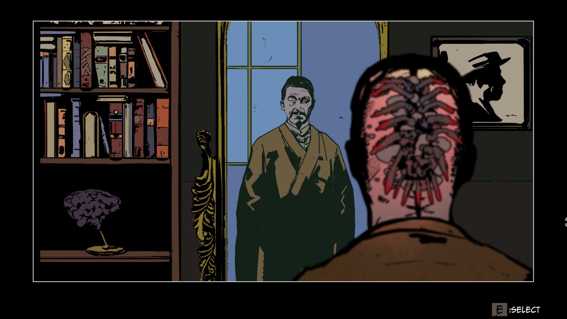 Lovecraft's Untold Stories 2 alienist looking in the mirror