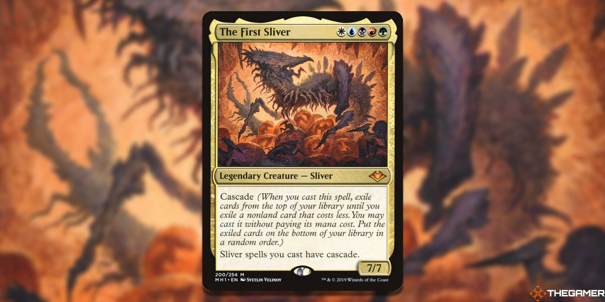The First Sliver card and artwork in Magic: The Gathering.