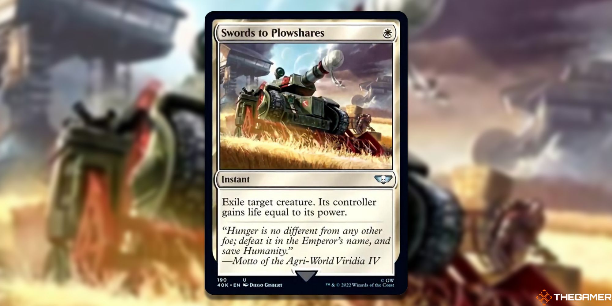 Magic the Gathering Warhammer 40000 Swords to Plowshares