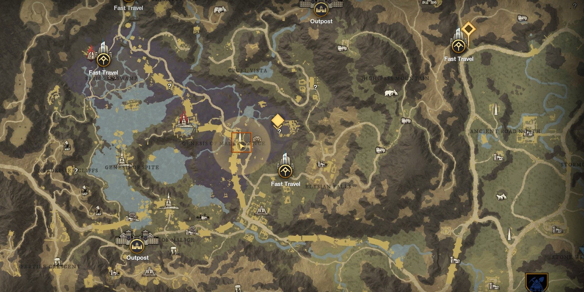 Malevolence Location Map