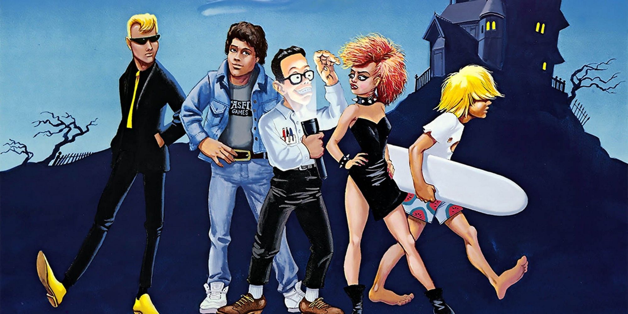 introductory characters in Maniac Mansion