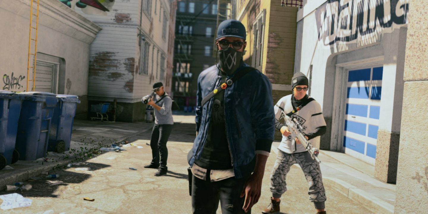 Marcus with other DedSec members in Watch Dogs 2