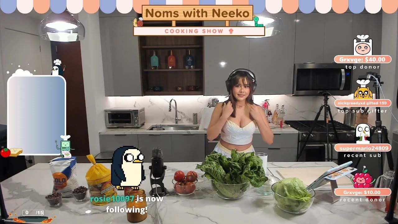 Noms with Neeko, neeko preparing lettuce