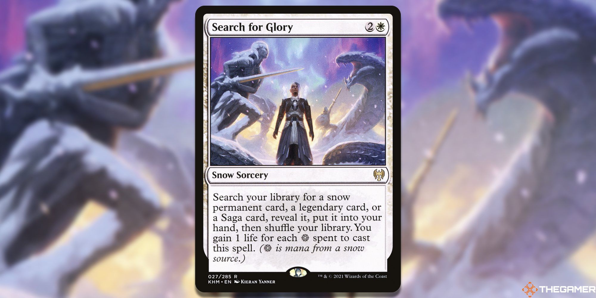 Search For Glory card and blur