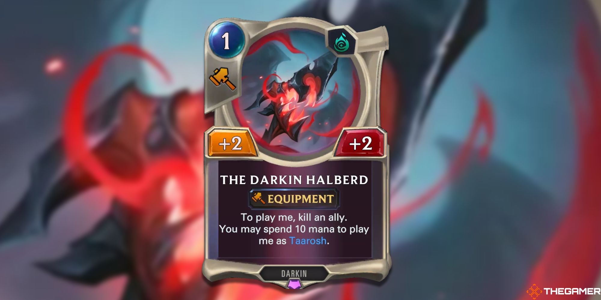 The Darkin Halberd Card Legends Of Runeterra