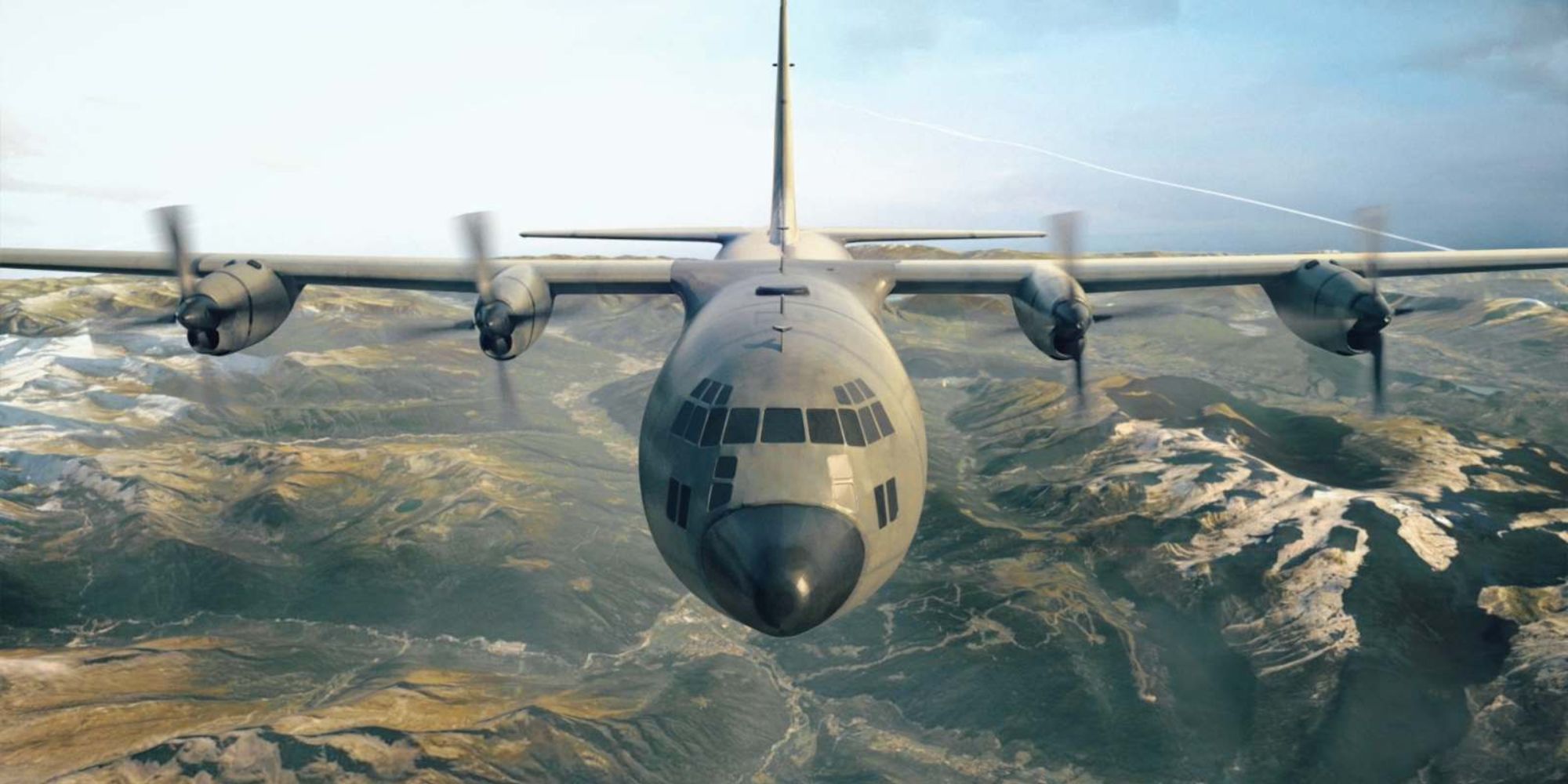 PUBG C130 Plane Nose On Over Map
