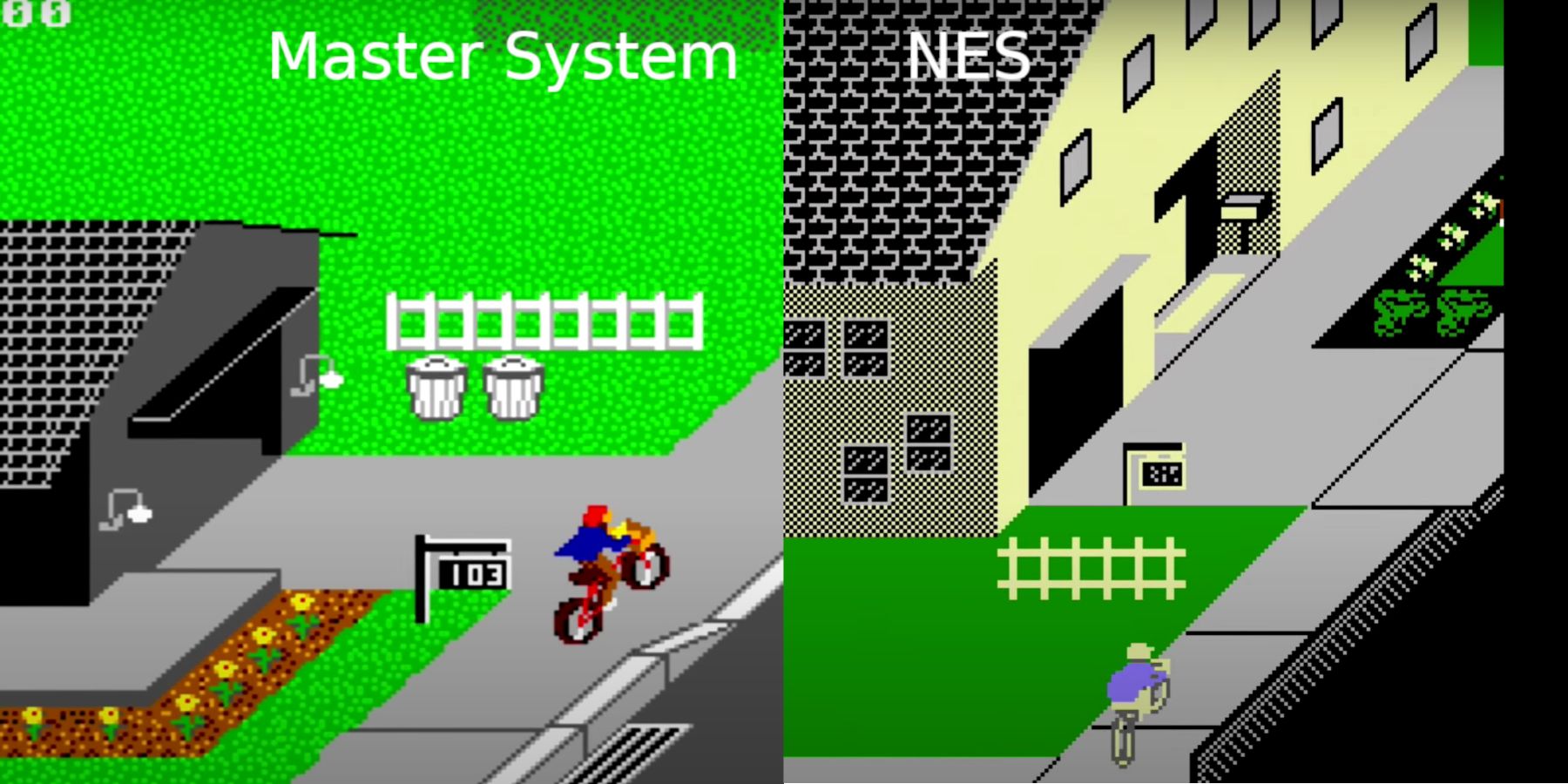 Paper Boy MS v NES