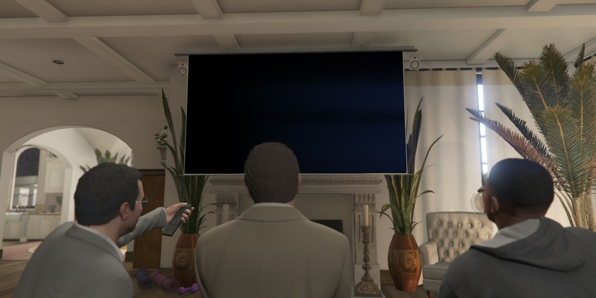 Characters Watching TV GTA Online