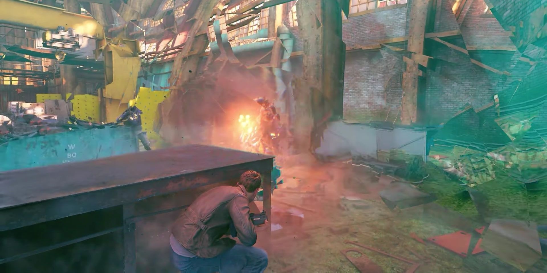 Jack Joyce using his abilities on enemies in Quantum Break.