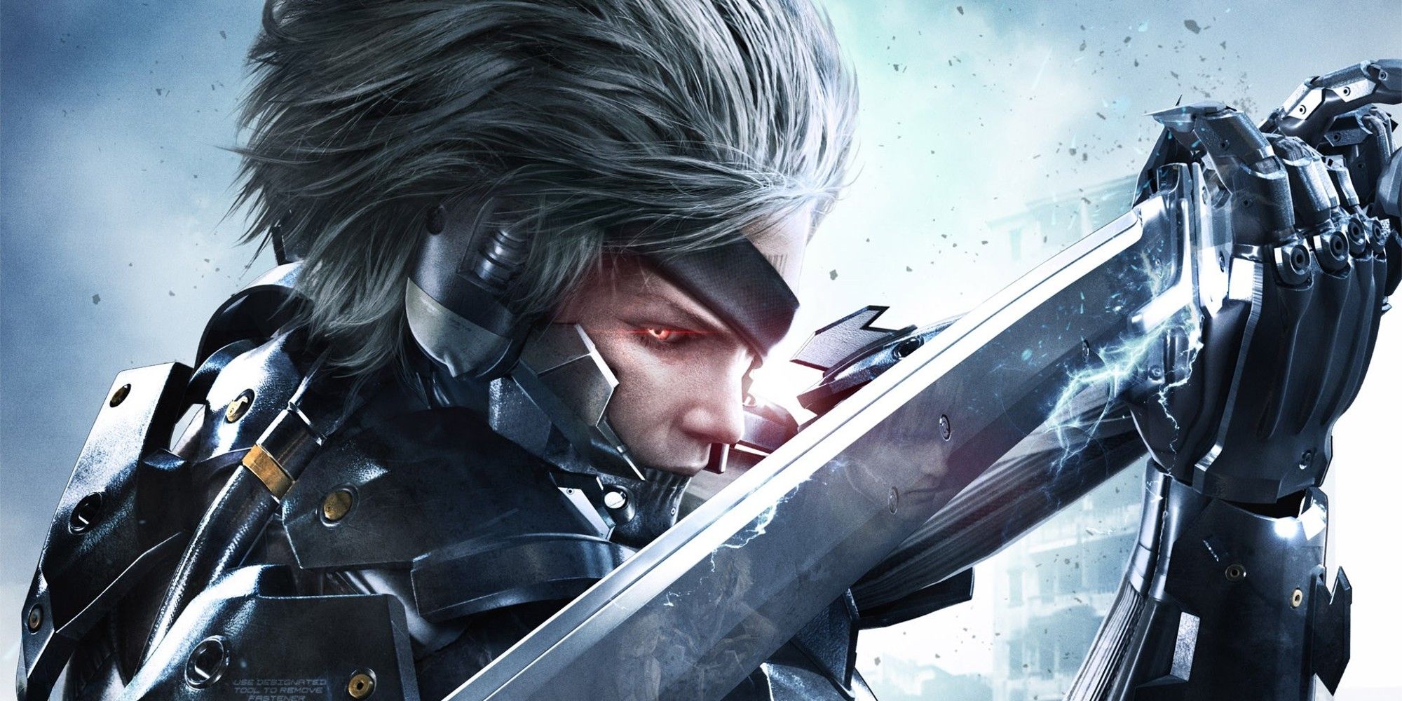 Raiden from Metal Gear Rising Revengeance holding his sword