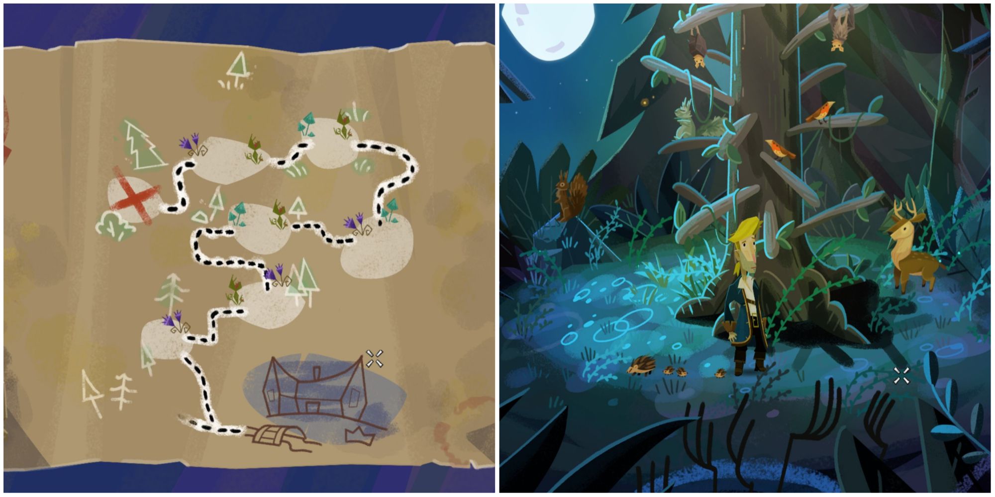 Return to Monkey Island Map and Mop-handle Tree