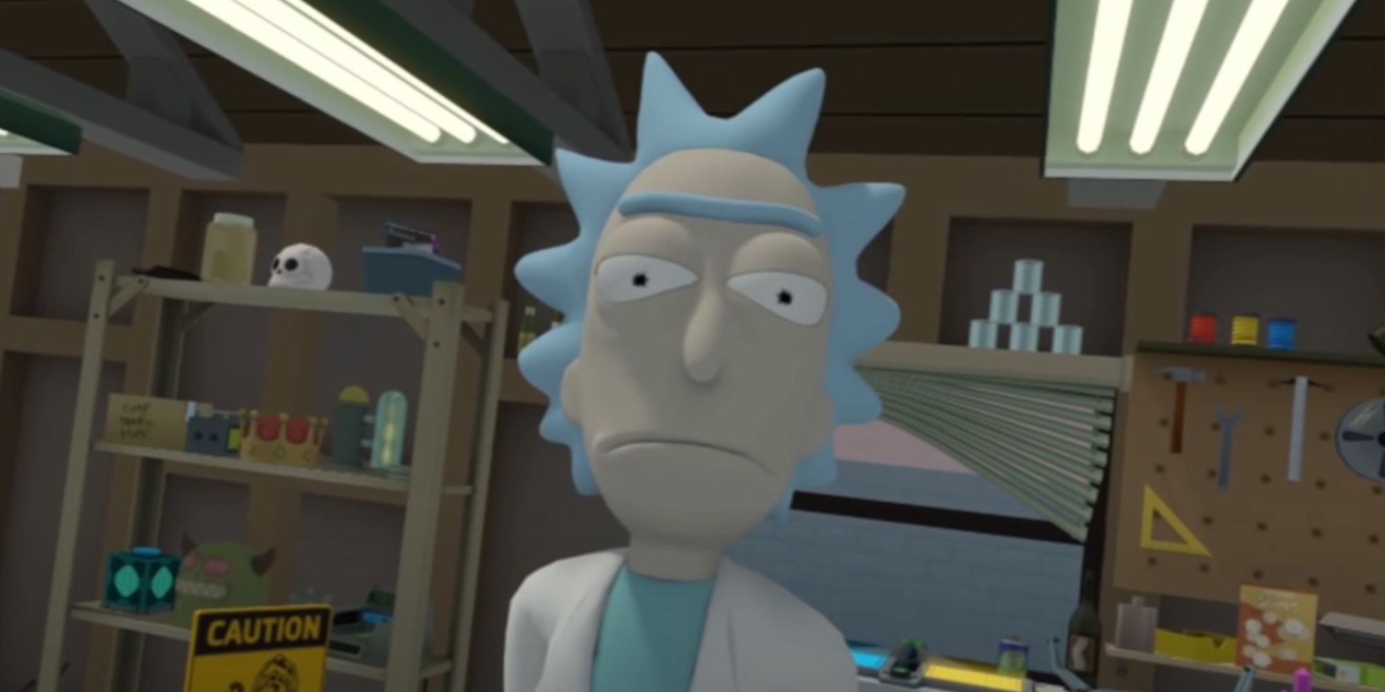 Rick In Virtual Reality in the VR game Virtual Rick-Ality