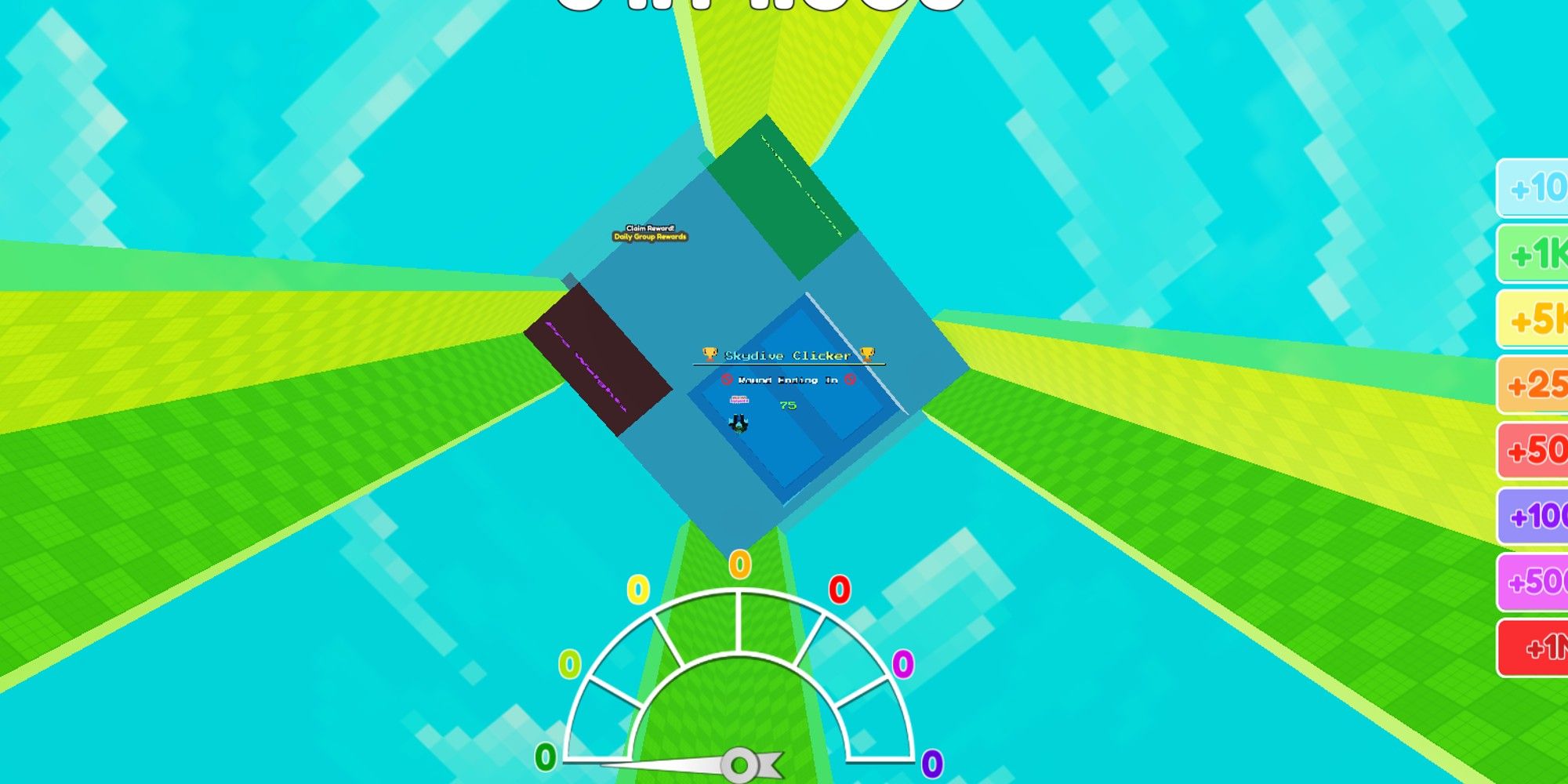 Skydive Race Clicker Player Racing And Falling