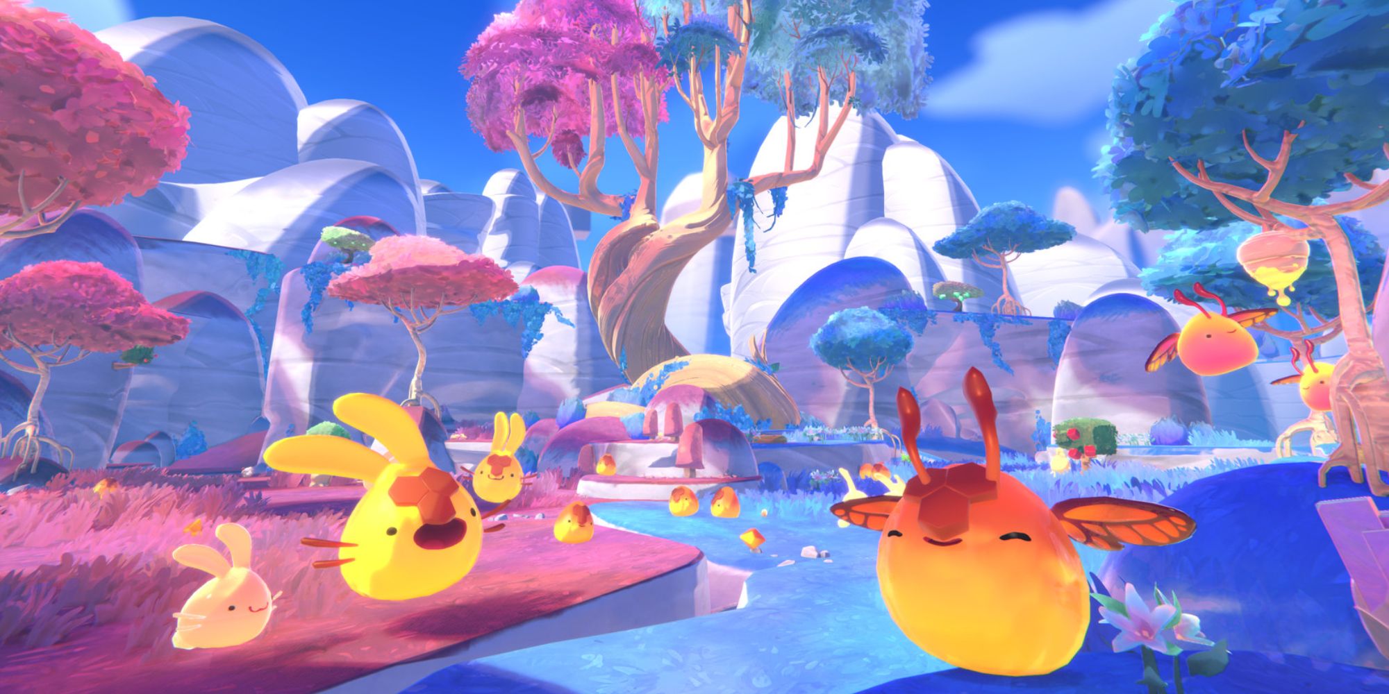 Slime Rancher 2 official honey cotton flutter slimes and largos
