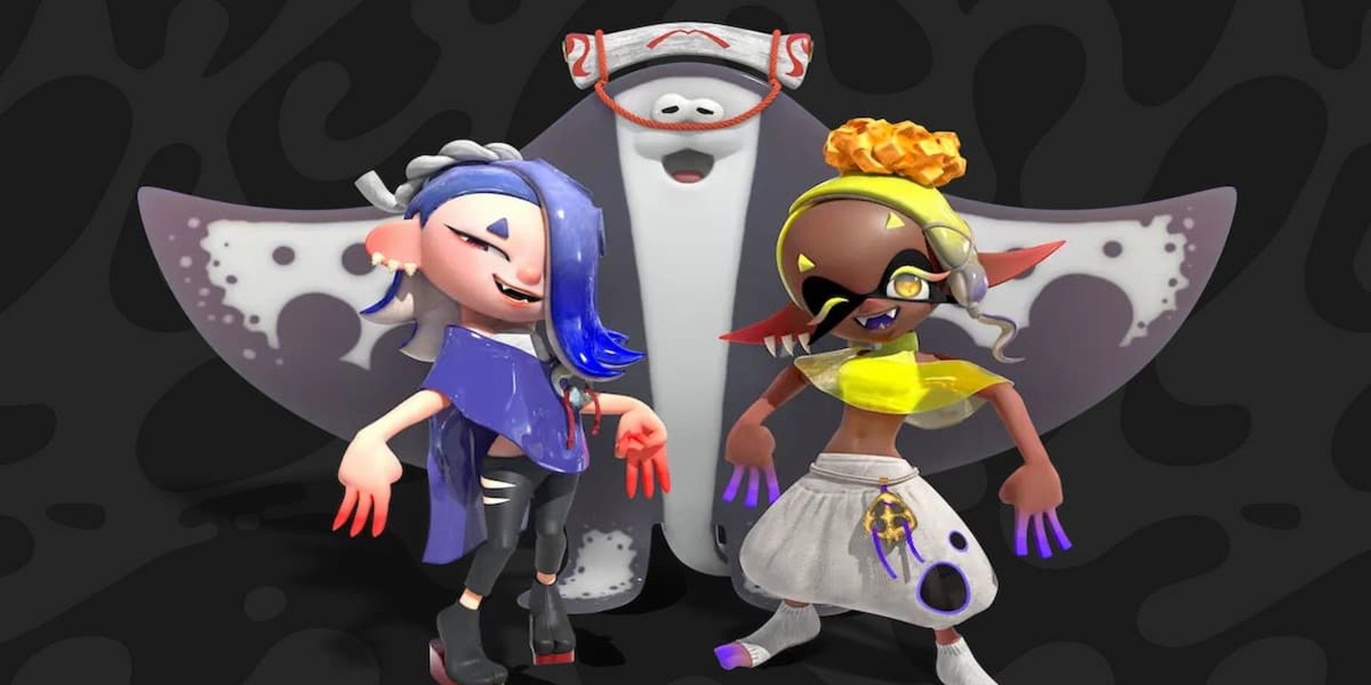 Splatoon 3 Fyre Shiver and Big Man in Deep Cut