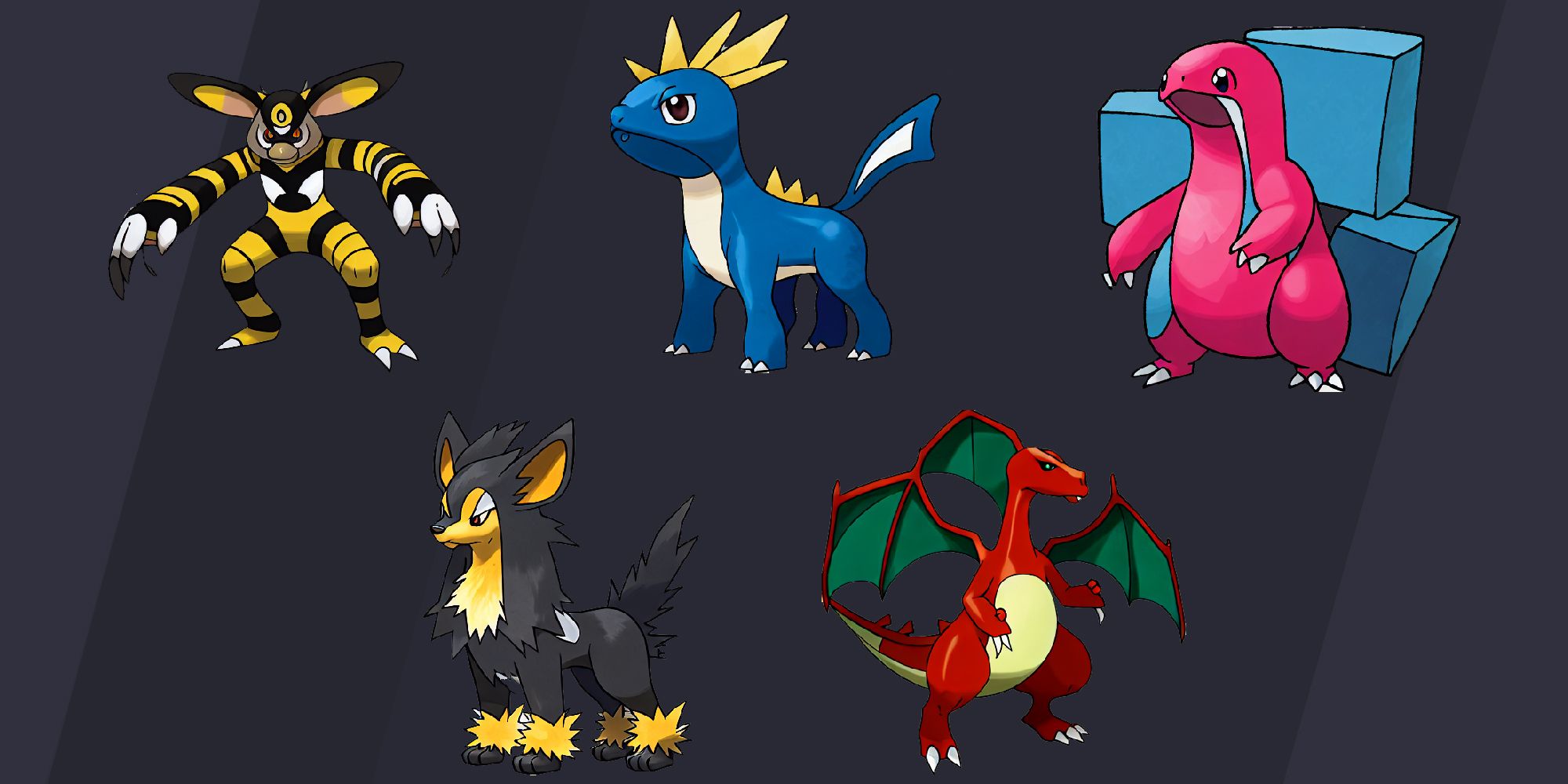 AI Pokemon Electabuzz, Lapras, Porygon, Arcanine, Dragonite