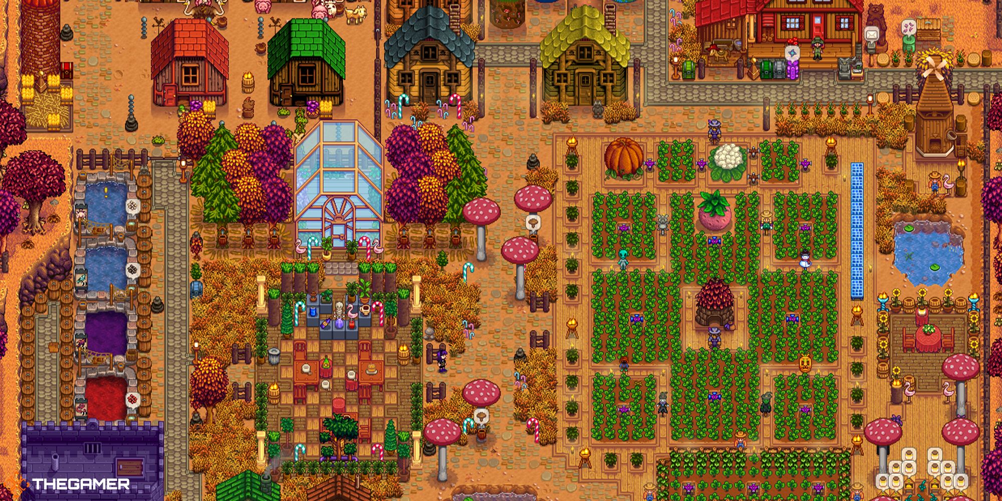 a farm layout on the standard farm in stardew valley for various resources stardew farm layout