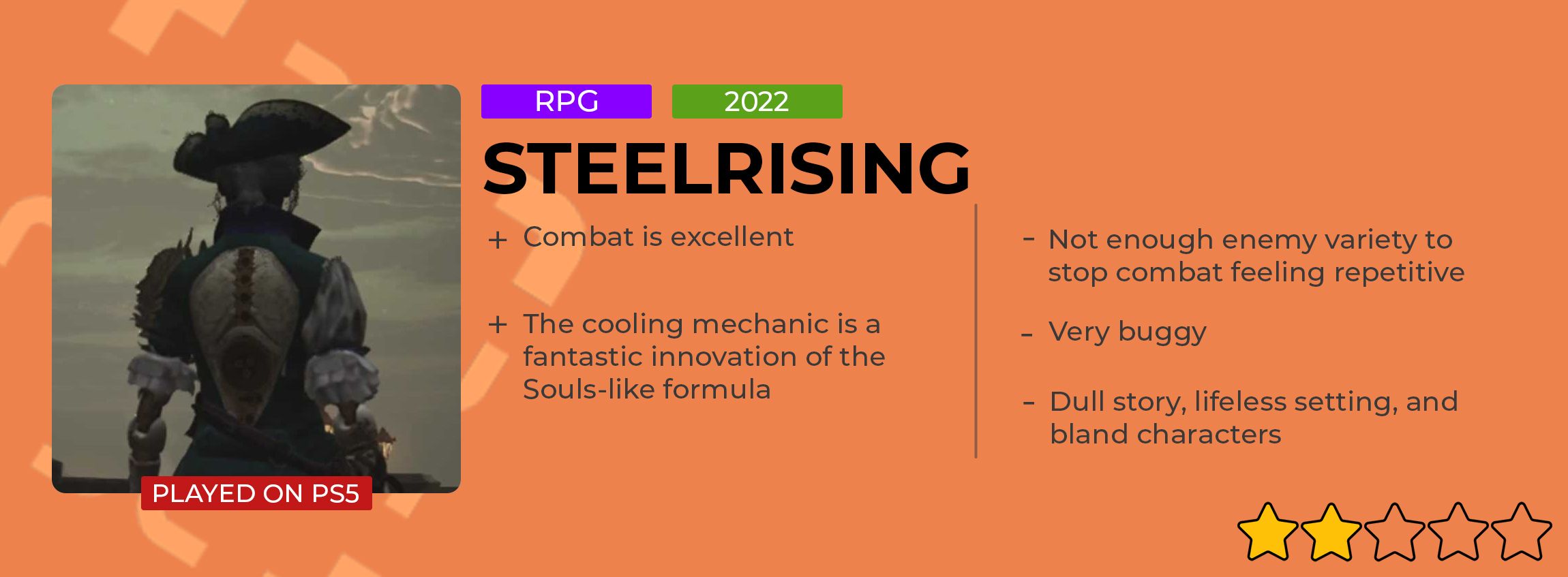 Steelrising Review Card