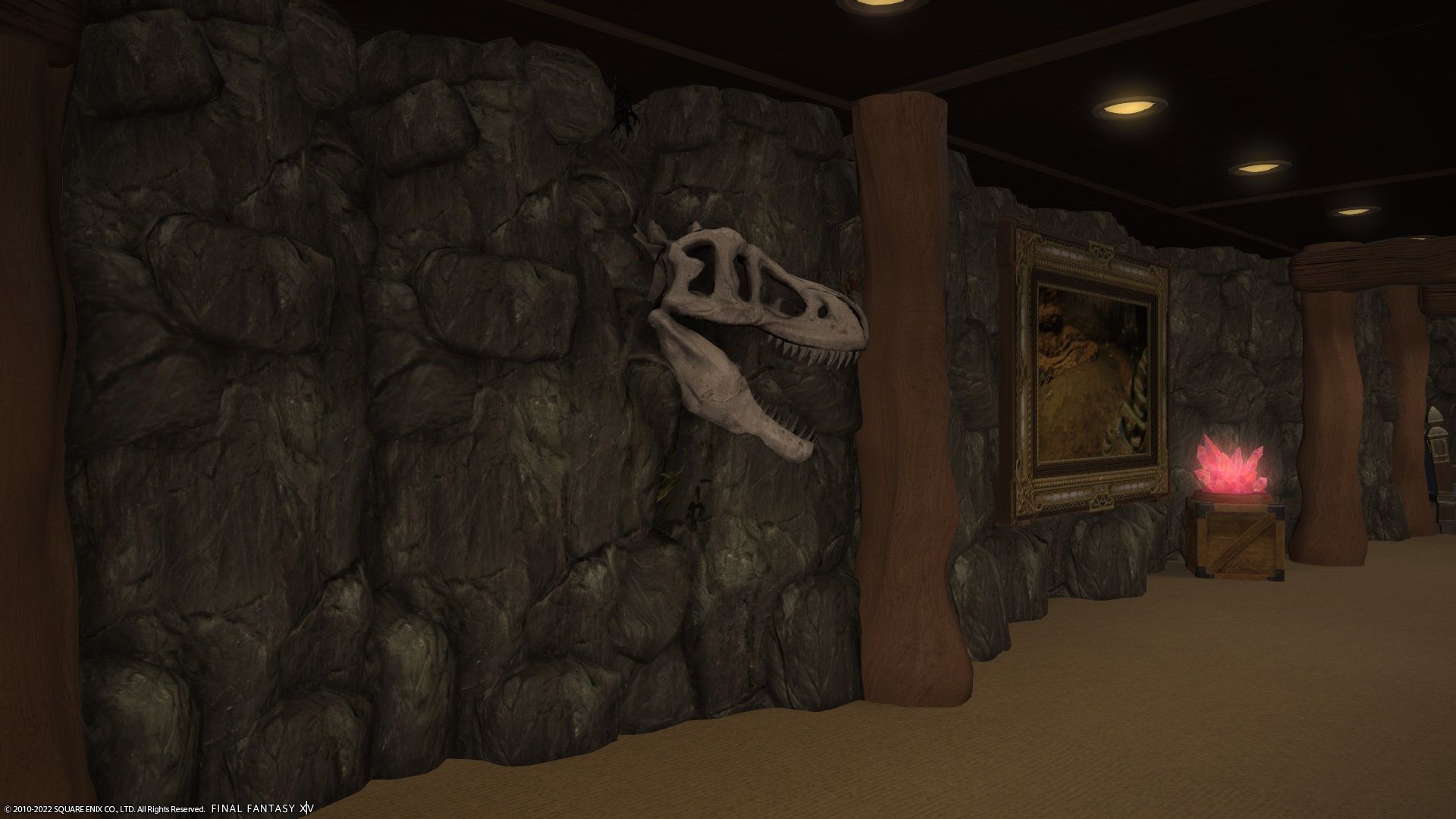 The Final Fantasy 14 Nature Museum Cave Room Fossil