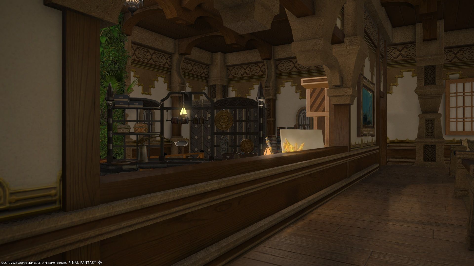 The Final Fantasy 14 Nature Museum upstairs area