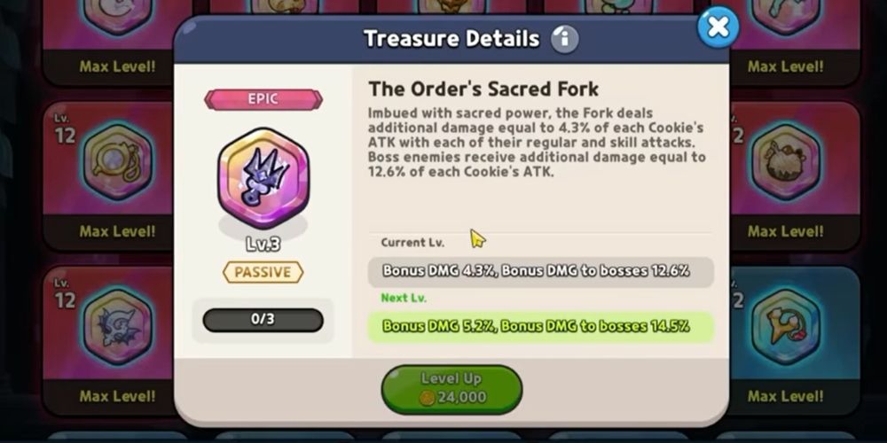 The Order's Sacred Fork Epic Treasure In Cookie Run Kingdom