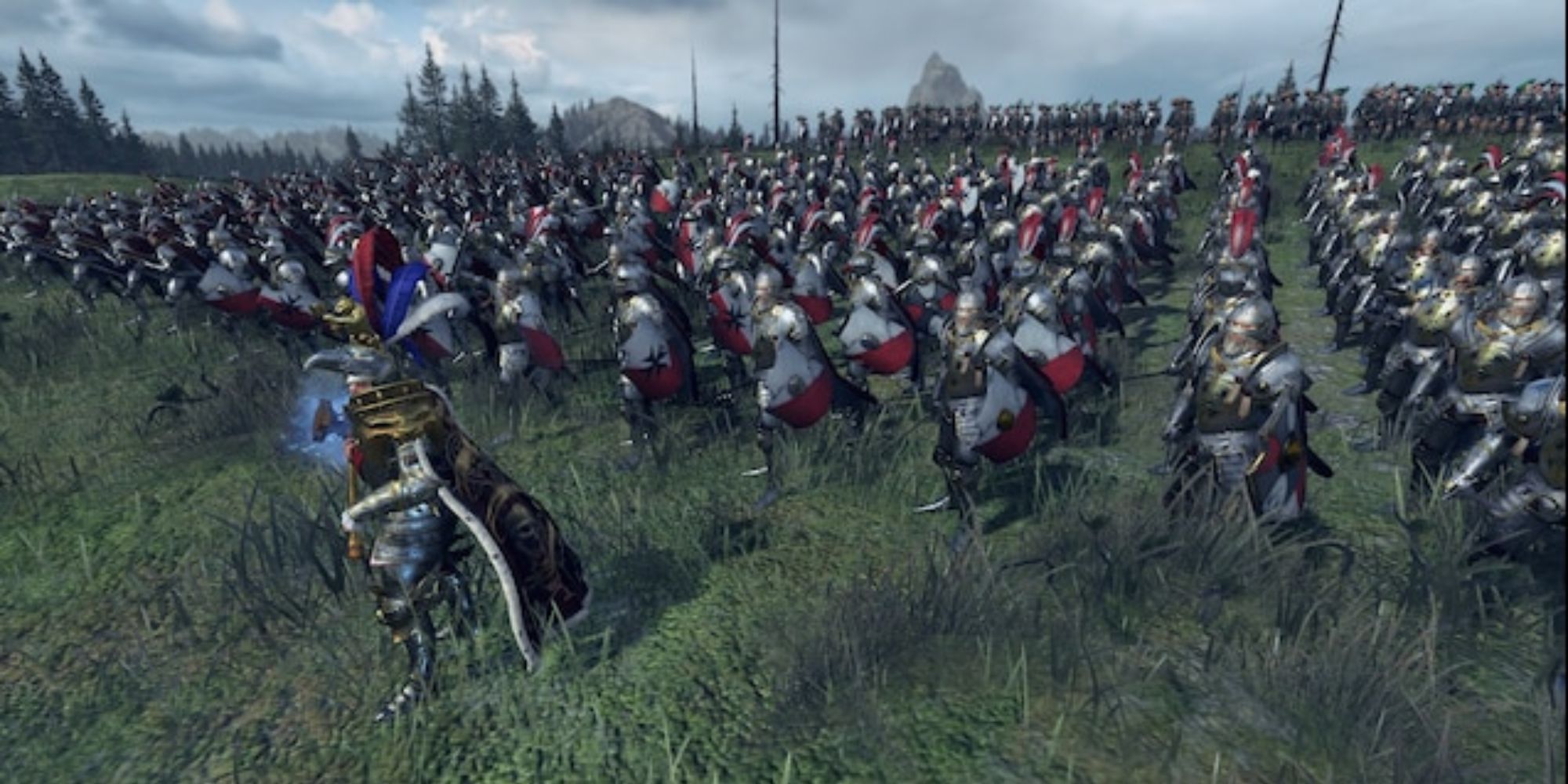 Total War 3 Reiksguard Army In Formation in Field