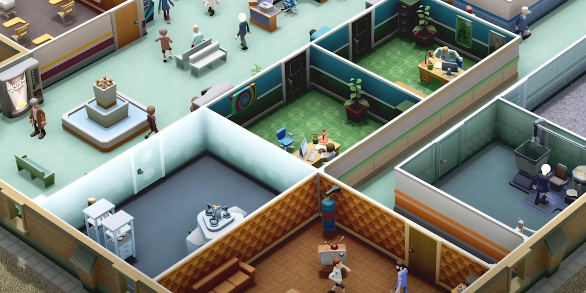 The Two Point Hospital developers want to build a universe of similar  business sims