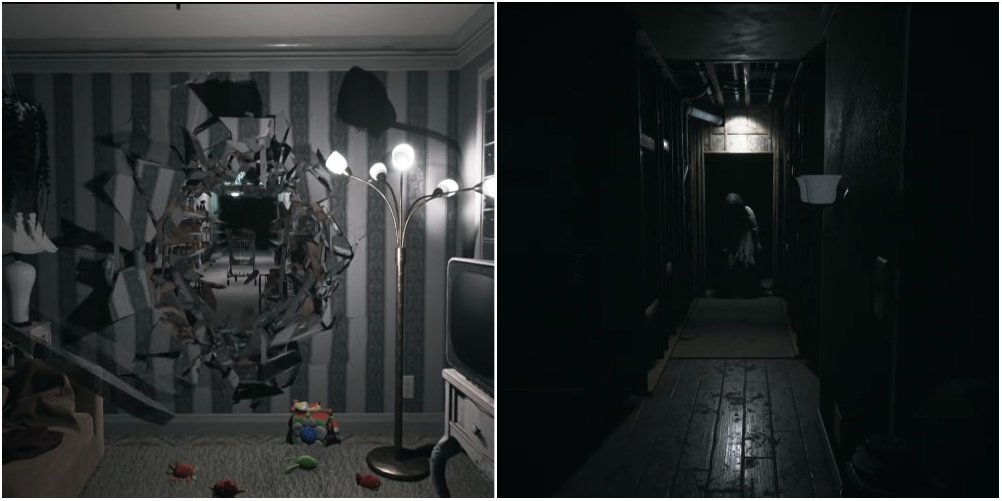 Screenshots from the trailer footage in Visage. 