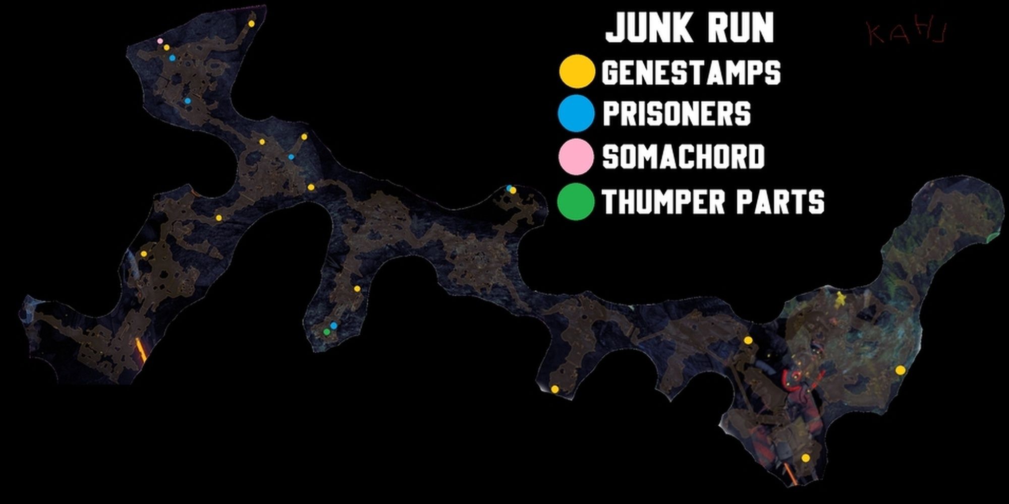 Warframe Veilbreaker Junk Run Collectable Map