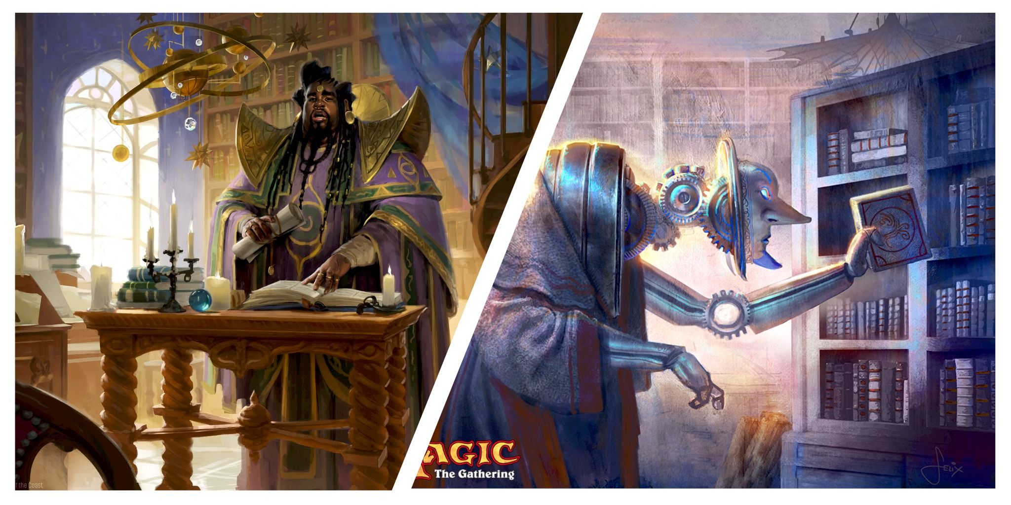 Robot librarian and Baldur's Gate commander from Magic: The Gathering