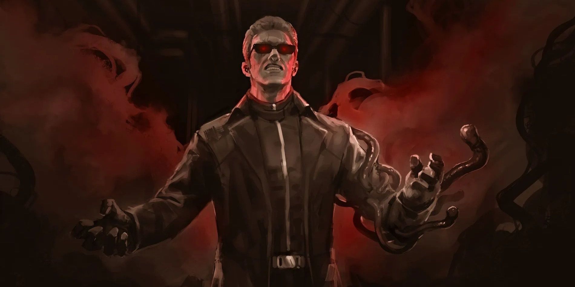 Lore art of Albert Wesker, The Mastermind from Dead By Daylight