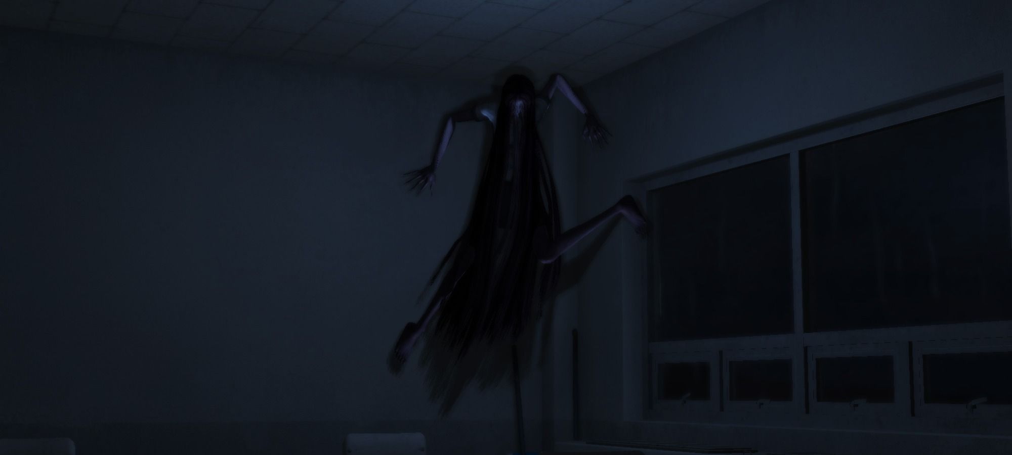First Appearance of a Spider Ghost from White Day: A Labyrinth Named School