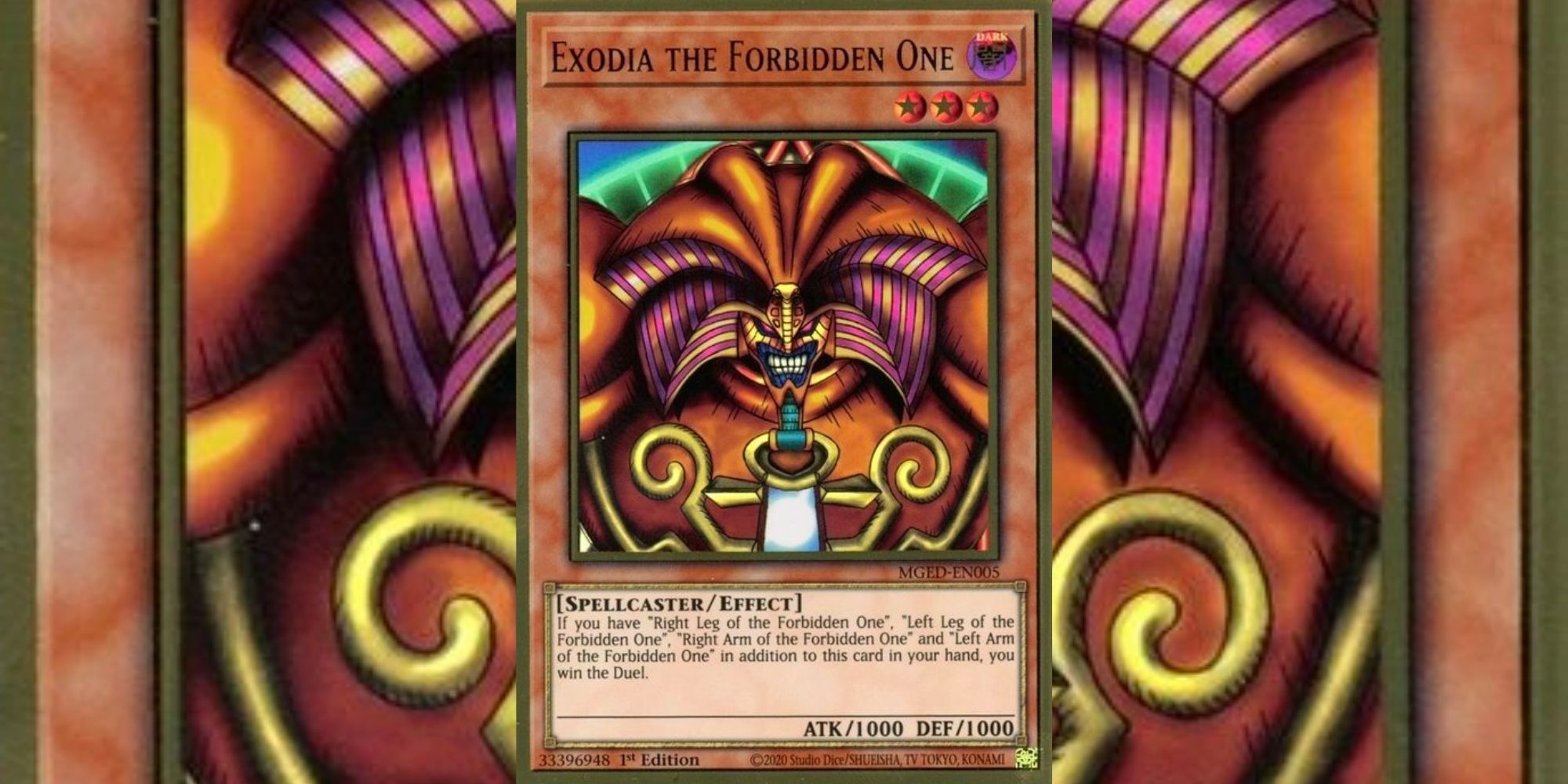 Exodia The Forbidden One card in Yu-Gi-Oh!