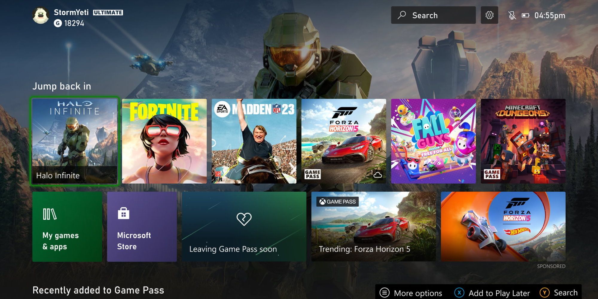 Xbox Dashboard update - via Microsoft