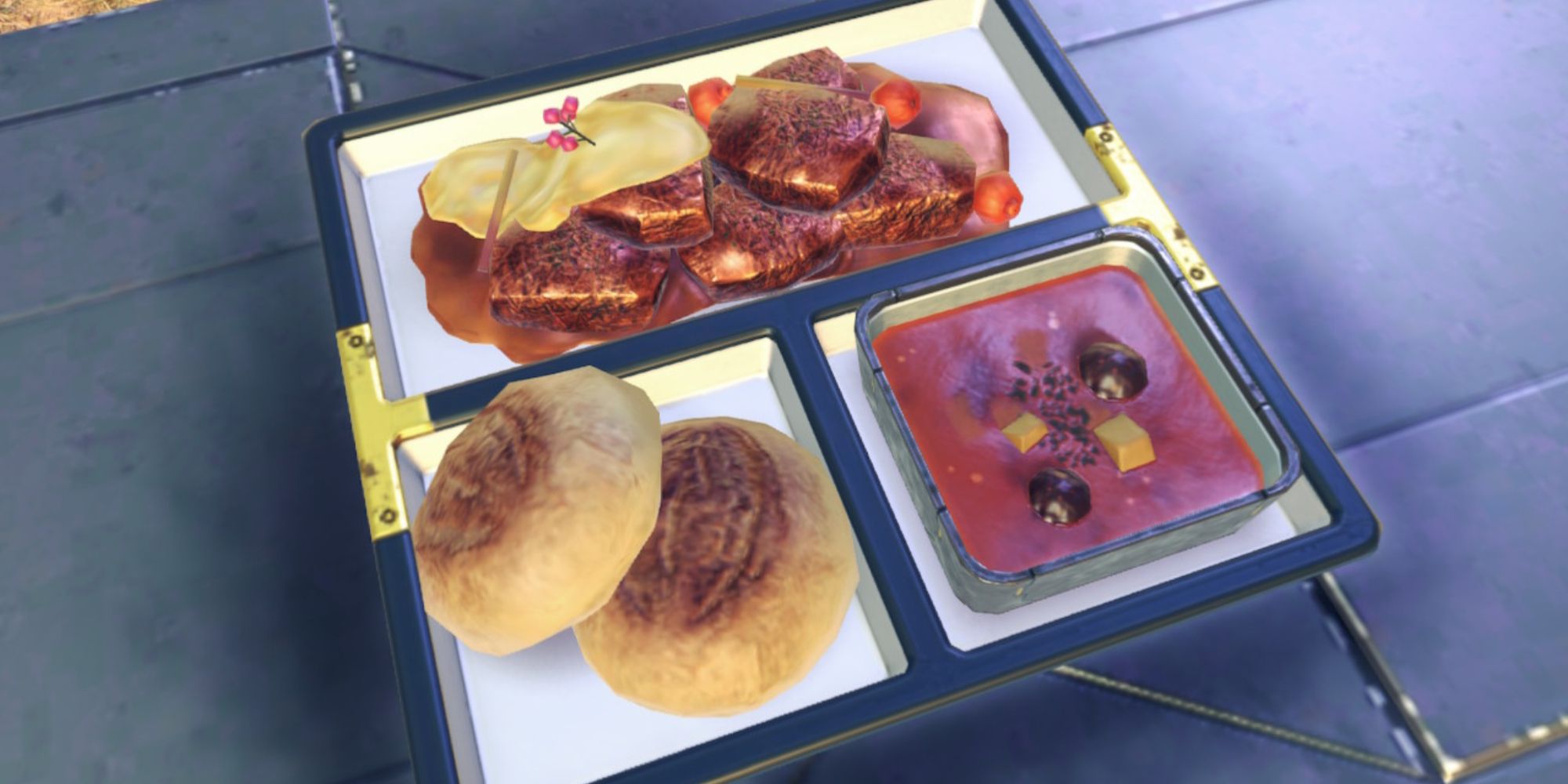 The Mild Fizzle-Sizzle Stew Meal in Xenoblade Chronicles 3