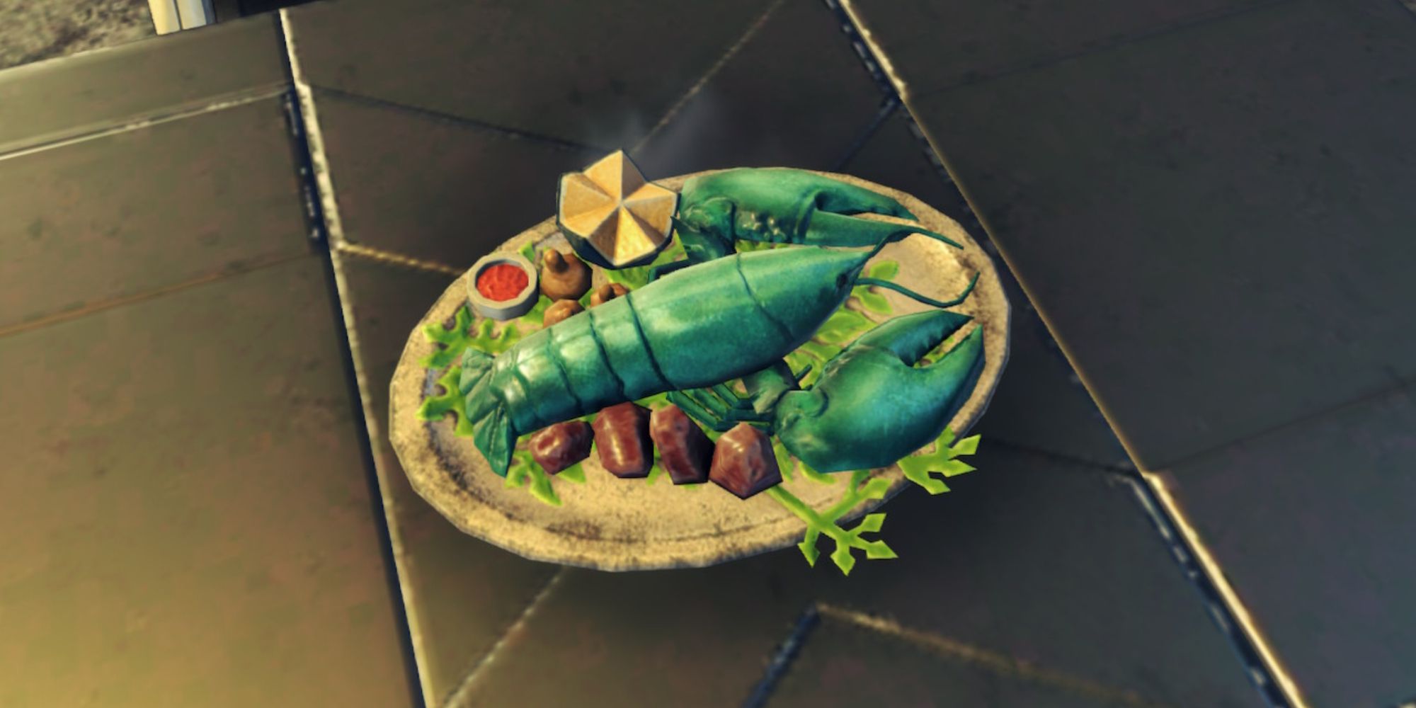 The Shiny-Briny Lobster Boil Meal in Xenoblade Chronicles 3