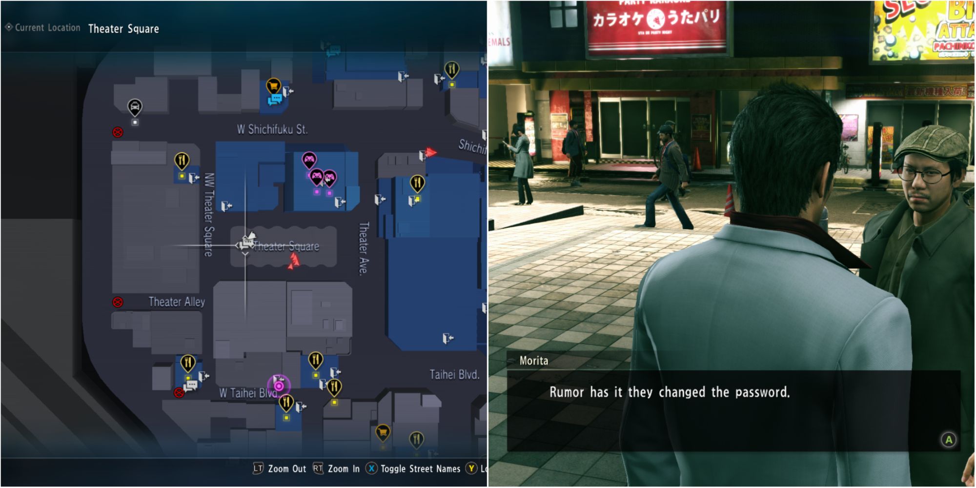 Yakuza Kiwami 2 Split Image Morita Location