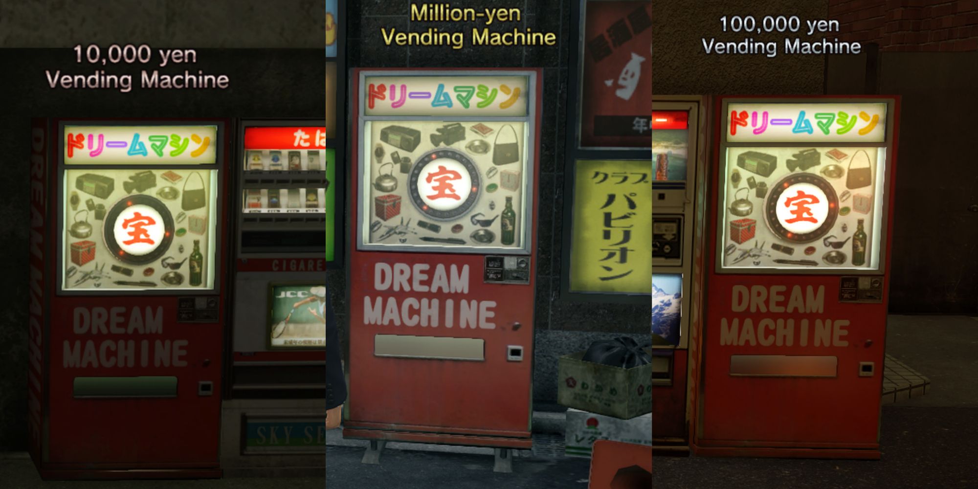 Yakuza 0 Dream Machine Collage