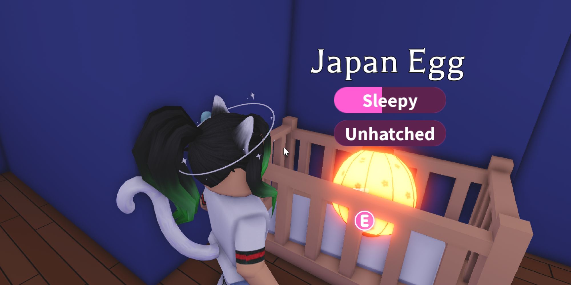 japan egg sleeping in a bed