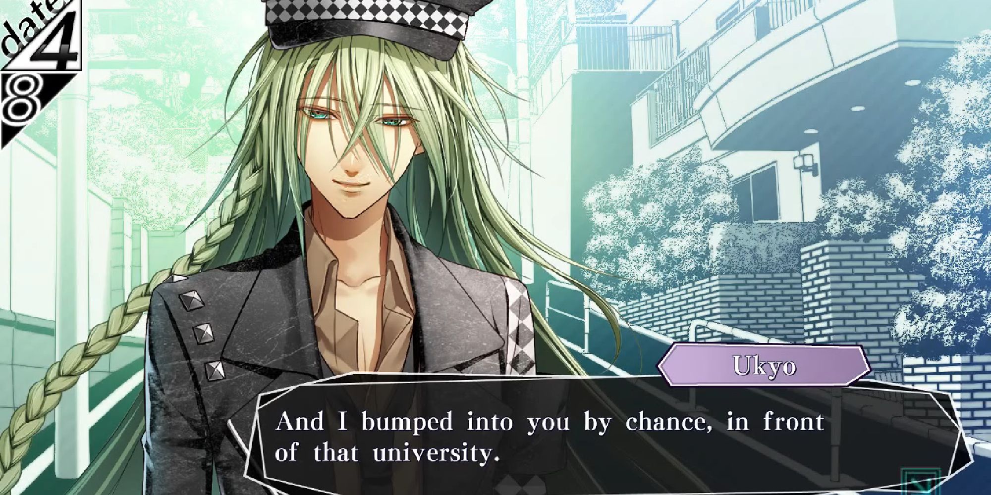 talking to ukyo in the street