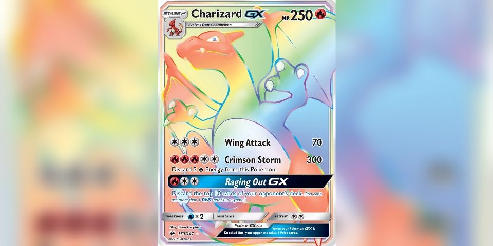 charizard gx rainbow rare