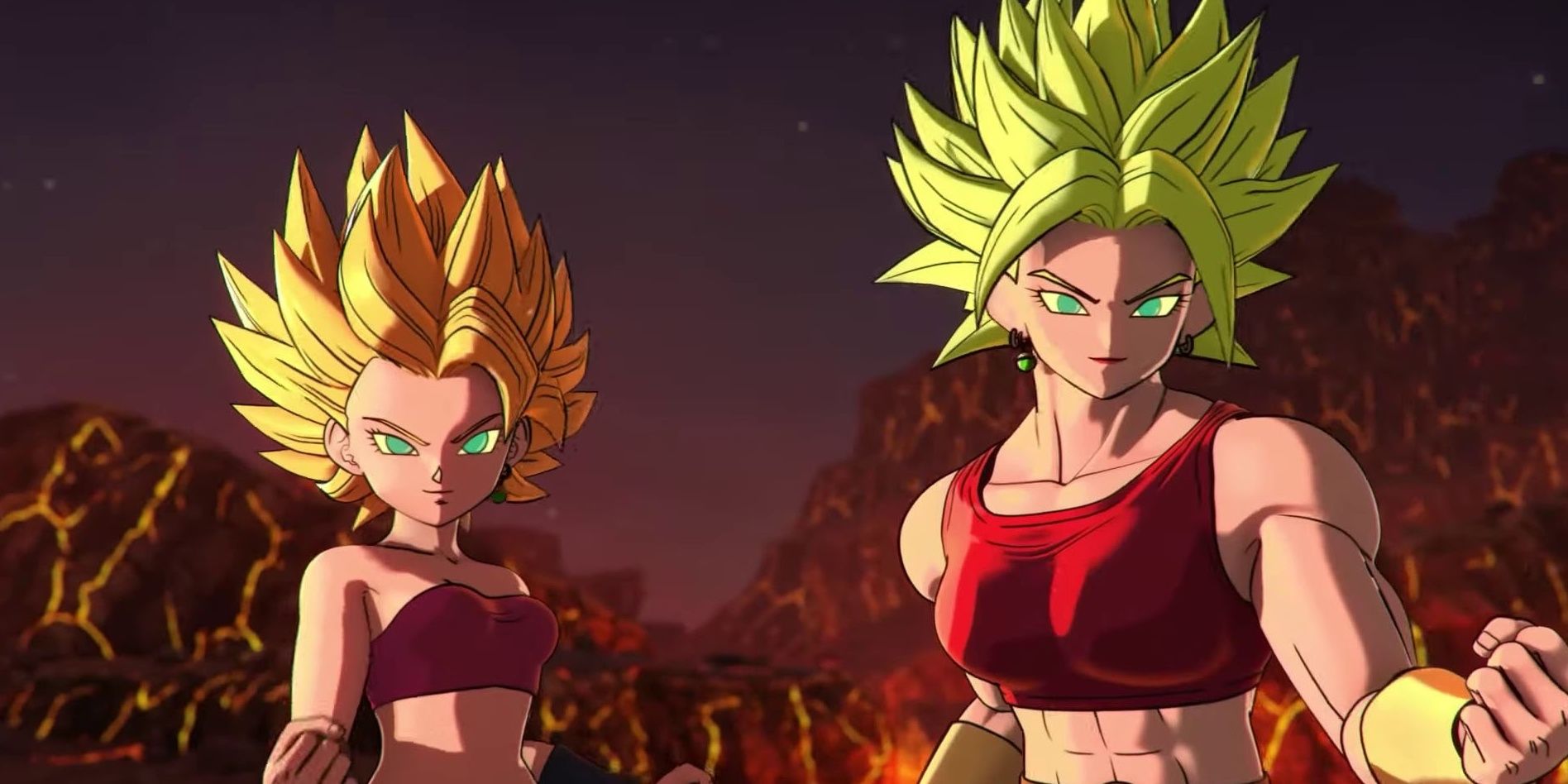 Kale and Caulifla Super Saiyan