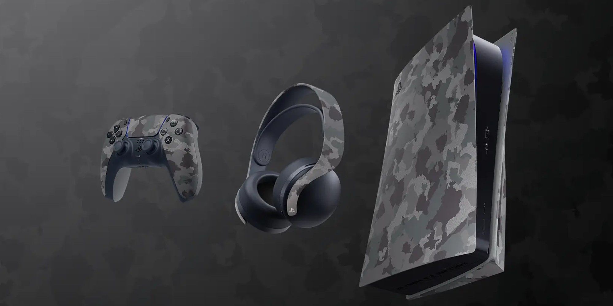 gray camouflage ps5 accessories