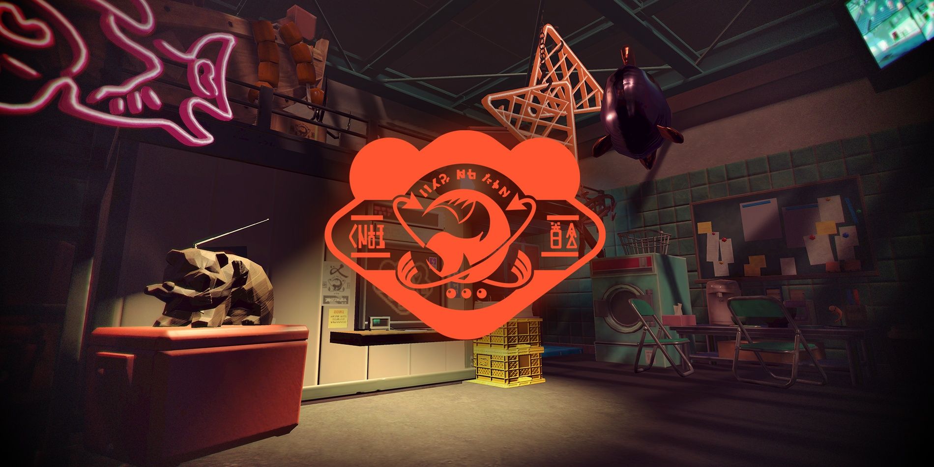 Grizzco logo and lobby in Splatoon 3