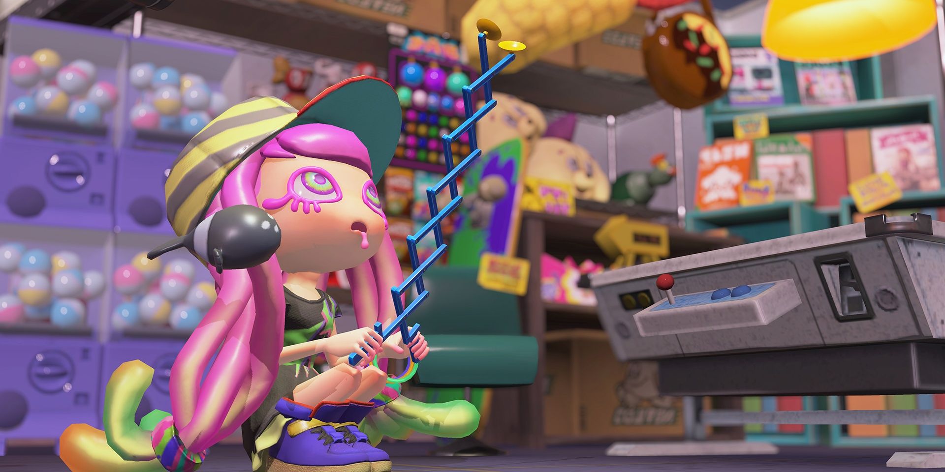 Harmony playing with an Ultra Hand in Splatoon 3