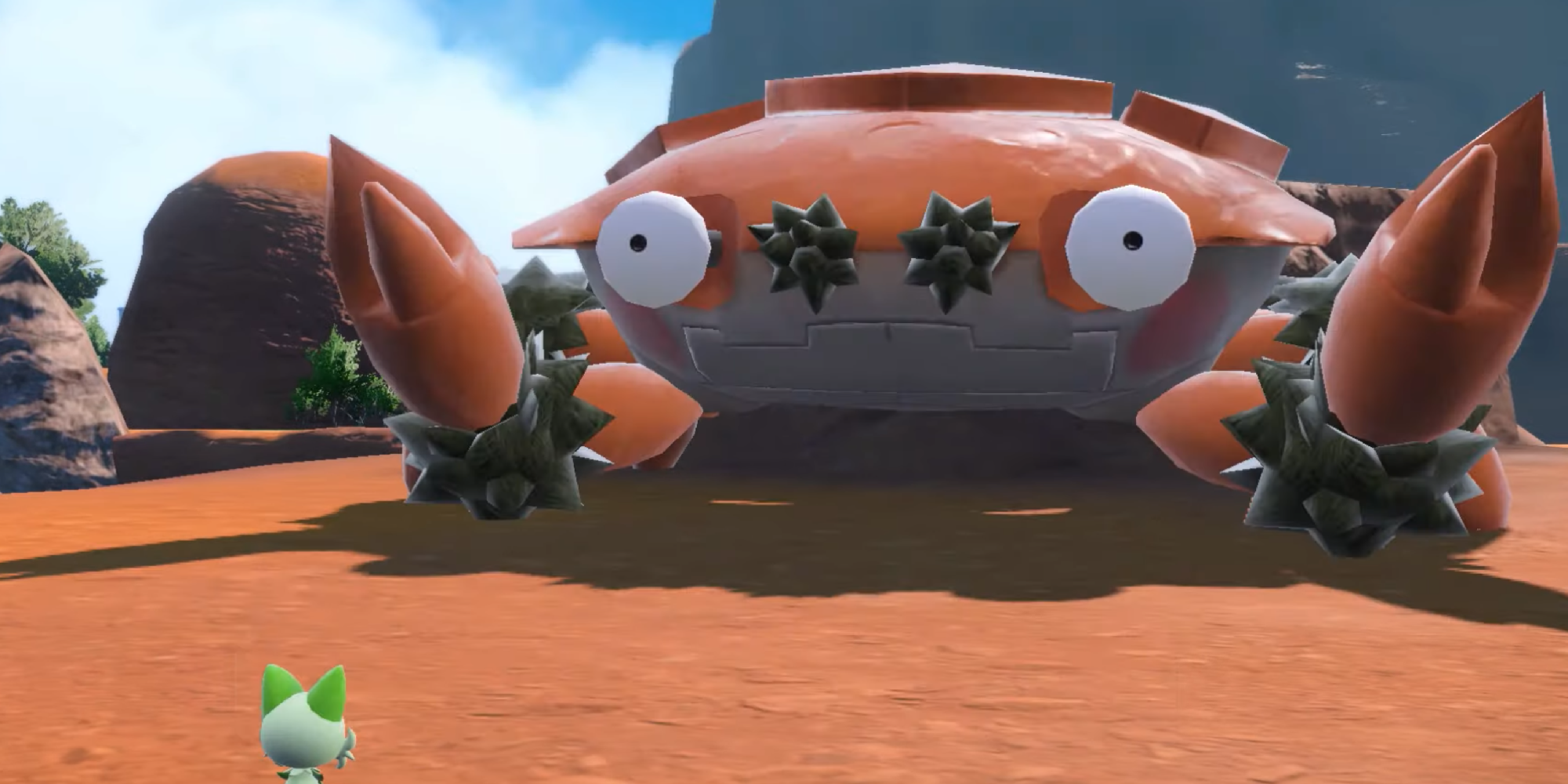 a huge desert crab pokemon