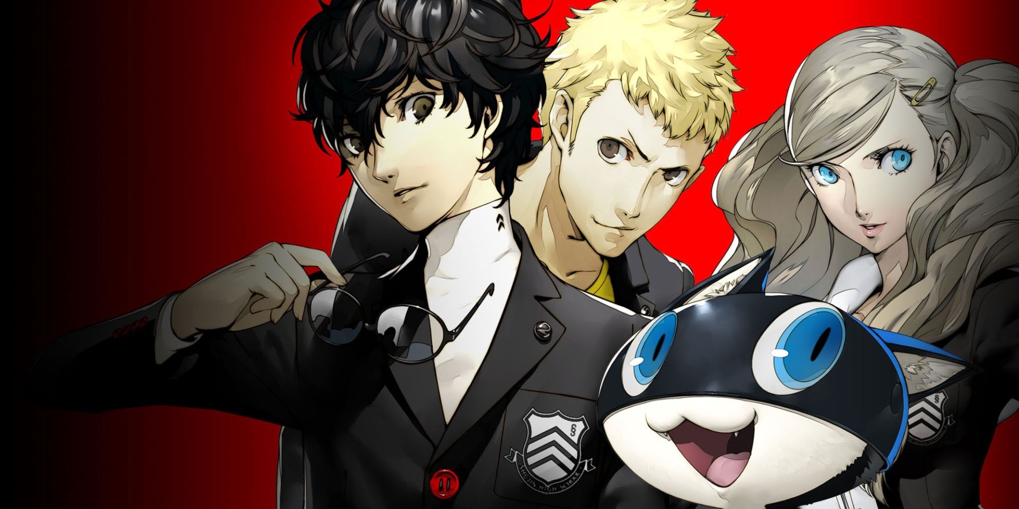 joker, morgana, and ann from persona 5