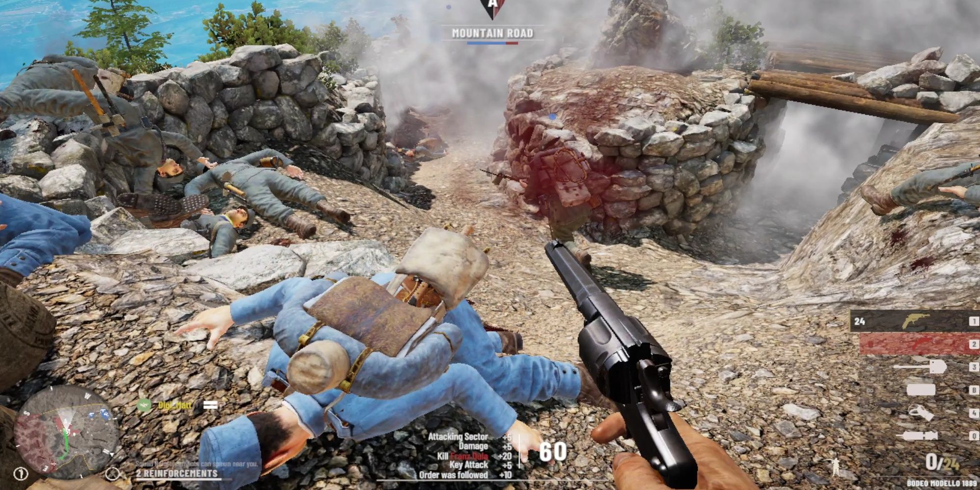 Isonzo: Melee Attacking An Enemy Soldier With The Pistol