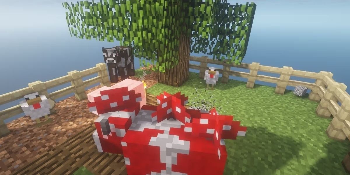 minecraft skyblock cow Cropped