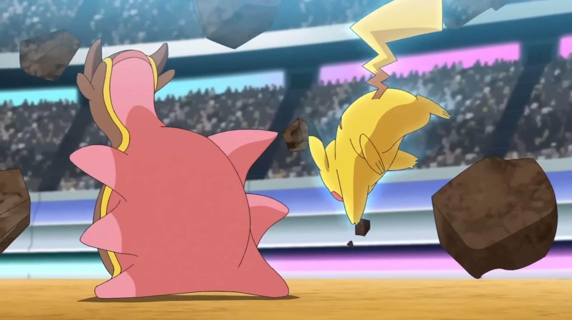 pikachu and gastrodon